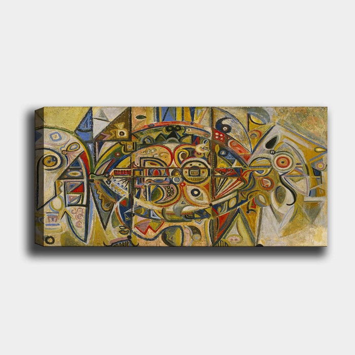 Wallity Lienzo Decorativo Desert de Richard Pousette Dart, 50 x 120 cm